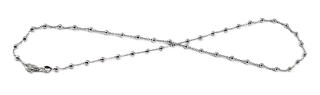 Šperky Nina - Strieborný náhrdelník s pevnými guličkami 925/1000 – 45 cm - ret ag h 504